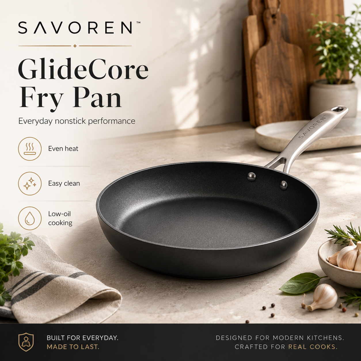 SAVOREN™ GlideCore Fry Pan